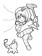 Cardcaptor Sakura Coloring Page